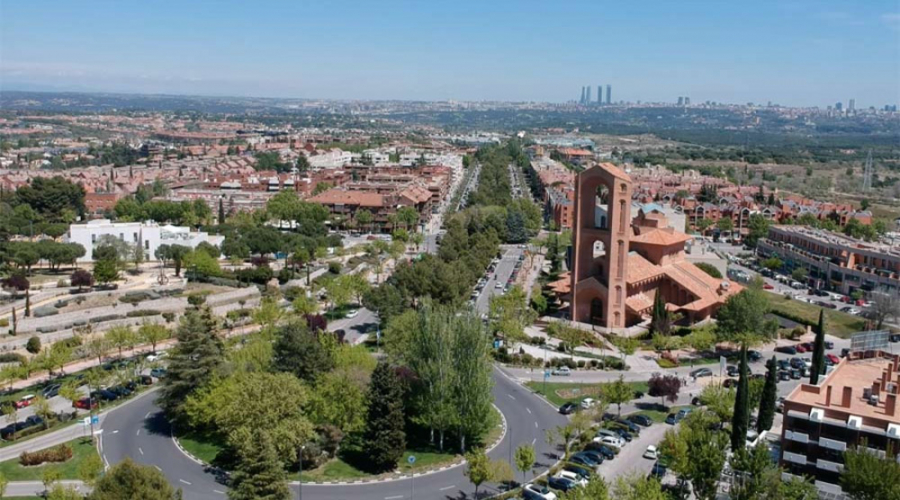 Vista aérea de Pozuelo de Alarcón (Fuente: Ayuntamiento de Pozuelo de Alarcón)