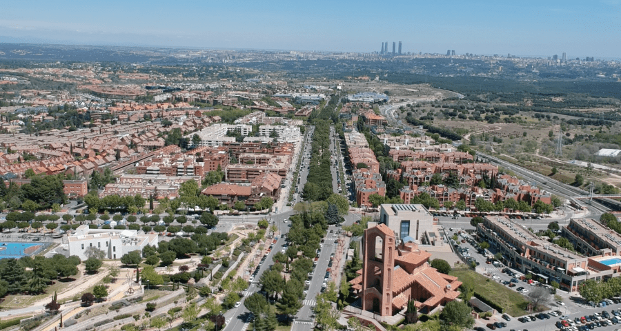 Vista aérea de Pozuelo de Alarcón (Fuente: Ayuntamiento de Pozuelo de Alarcón)